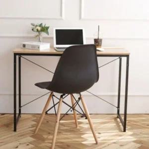 실내콘솔 블랙프레임 테이블 공방 작업테이블 x자 철제책상 고등학생책상 중학생책상 학생책상