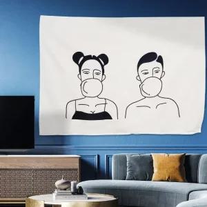 대형 패브릭 포스터 커플풍선껌 L (WFJLWDT)