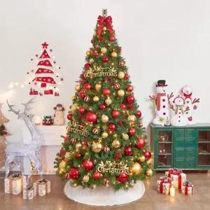 300cm 해피워시 뉴리얼 솔잎혼합 트리풀세트 전구포함 크리스마스트리풀세트