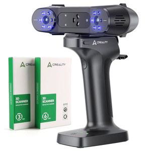 크리얼리티 3D 스캐너 랩터X, 계측 등급 정확도 0.02mm의 휴대용 무선 스캐너, 산업용 블루 라이트, 빠른 Wi-Fi 6 데이터 전송 지원, Windows Mac용 5-4000mm 객체