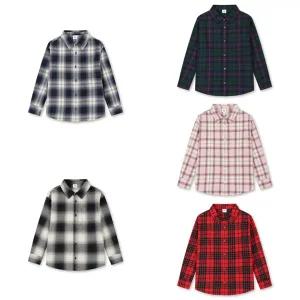 [대구백화점] [탑텐키즈]공용) 플란넬 오버핏 셔츠(MKF4WC3212)
