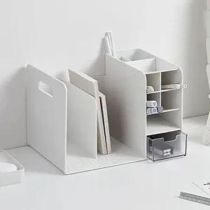 시스맥스 멀티 책꽂이 1P 서랍 볼펜통 수납 서랍장 멀티책꽂이 다용도책꽂이 서랍장책꽂이