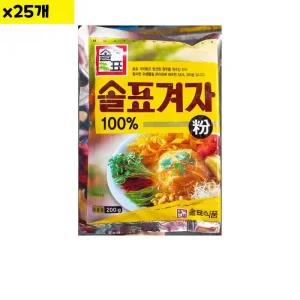 [아우트]식자재 솔표 겨자분말 200g x25개