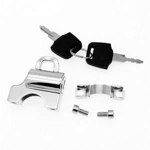 헬멧락 1세트 7/8 인치22mm 오토바이 바이크 핸들 바 범용 헬멧 잠금 장치 2 키 포함 야마하 BMW Kawasaki 용 모토 보안 자물쇠 키트