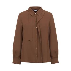 [올리비아하슬러][올리비아 하슬러] 우아한 드레이프 블라우스_OHCFBL204