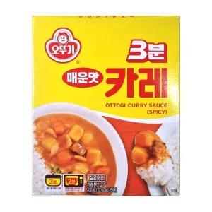 오뚜기 3분 카레 매운맛 200g  짜장 미트볼 햄버그스테이크
