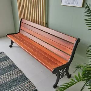 [하이파가구][캐스팅벤치] 철제주물 야외용장의자 3-4인선택