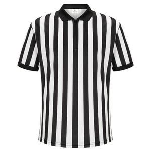 알렌티안 심판 셔츠 남성, 공식 심판/앰파이어 저지, 프로 스타일 지퍼 심판 유니폼, 농구, 축구 심판 셔츠