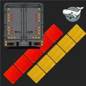고휘도 리플렉터 반사스티커 10개 안전용 반사스티커 야간운행반사띠 리플렉터용품