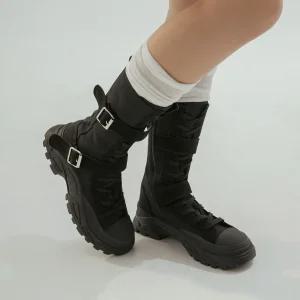 SOVO 엘리나 빈티지 플랫폼 워커 4cm