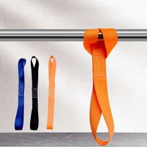 라쳇바 화물차아대 트럭바 2개 차량용 오토바이 포장 타이 다운 루프 스트랩 트렁크화물 수하물 나일론