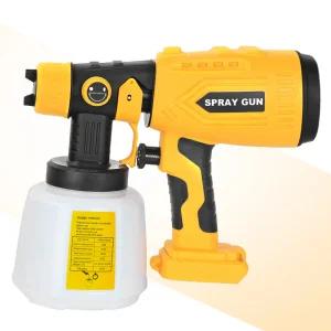 디월트 마끼다 밀워키 배터리 호환 무선 충전 페인트 스프레이건 도장 에어리스 분사기 후끼 베어툴