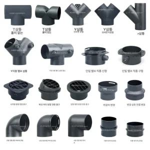 헤드 송풍구 부품 에어컨 차량 무시동히터 삼통Y형 온풍관 브라켓