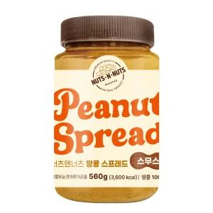 너츠앤너츠 100% 땅콩 스프레드 스무스, 크런치 3개 행사 땅콩버터