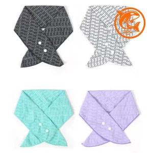 7색 스카프 쿨 스카프 쿨링 목걸이형 단추패션 여름