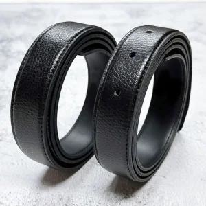 교체용 소가죽 벨트끈 블랙 110cm/벨트/버클/허리/혁대/남자/혁띠/남성/밸트/남성용/가죽/허리띠/패션/정장