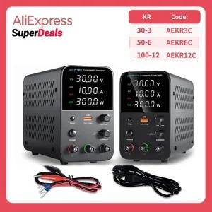 직류전원장치 Wanptek DC 전원 장치 WPS3010H 실험실 보수 작업대 30V 10A 전압 전류 레귤레이터 AC 220V 1