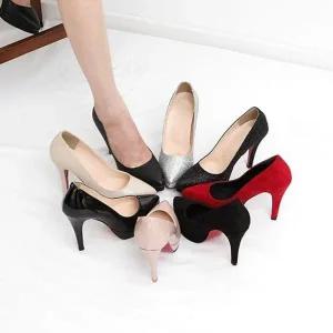 국내제작 뾰족코 가보시 정장구두 킬힐 여성 하이힐-WE27B53