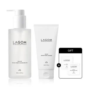 [라곰]마이크로 클렌징 SET (오일200ml+폼150ml)(+샘플 토너2매+크림2매 증정)