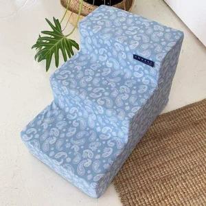 [콩심팥심]강아지 3단 스테블 계단 반다나하늘 1P 반려견 스텝 강아지발판