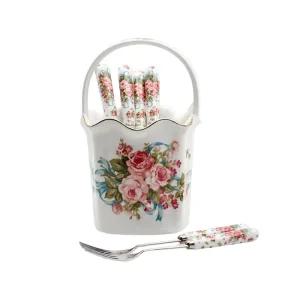 삼미 잉글랜드 사각꽃바구니 / 수저보관 / 카페수저보관