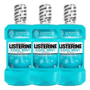 리스테린 쿨민트토탈케어 플러스 세균억제 750ml X 3개 구강청결 입냄새제거 상쾌한향기 구강보호 구강청결