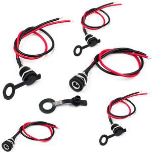 고전류 20AWG 5.5*2.1mm/5.5*2.5mm DC022D DC 전원 케이블 암 소켓 DIY 방수 잭 플러그 패널 마운트 커넥터