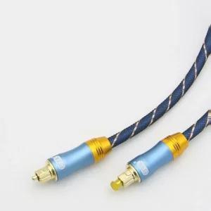 Coms 오디오 광케이블 블루 1M 6파이 옵티컬 단자 잭 젠더 aux케이블 rca 옵티컬 이어폰연장선