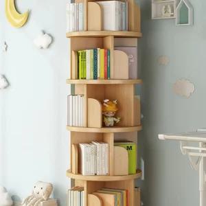 360도회전책장 돌아가는 회전책꽂이 이동식 책장 책꽂이