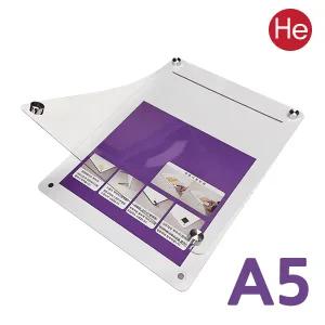 NEW자석형아크릴액자 A5액자 화이트 프레임 대형 ?춤 제작 베이직 슬림 사이즈 크로바걸이