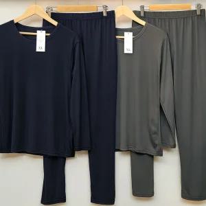 [모든GO]남성용 겨울 기모 내복 따뜻한 상하세트 편안한 홈웨어 이너 보온 선물용 빅사이즈