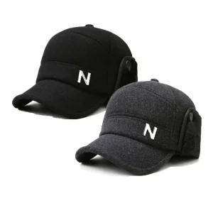 겨울 모직 방한 볼캡 야구 모자 똑딱이 귀달이 모 아버지 신사