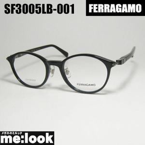 FERRAGAMO 페라가모 레이디스 라운드 보스톤 안경 안경 프레임 선글라스 SF3005LB-001-48도 첨부 가능 블랙