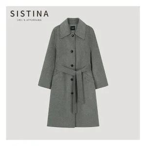 SISTINA 인기 벨티드 핸드메이드 맥코트 558718