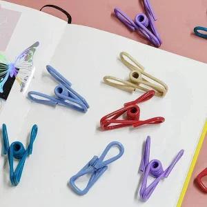 [셀러에이드]디자인 컬러 클립 클립집게 다꾸집게 문구용집게