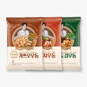 삼립 하이면 봉지 우동 3종 골라담기 가쓰오 207g 완도김 205g 김치 198g