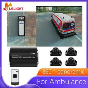360도 차량 카메라 파노라마 뷰 버드 아이 어라운드 시스템 3D 1080P 비디오 레코더 구급차 자동차 전자 액세서리