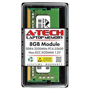 Tech 8GB DDR4 3200MHz SODIMM PC4 25600 PC4 3200AA CL22 비ECC 노트북 RAM 메모리 모듈