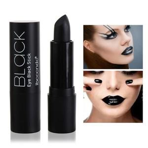 립스틱 Party Tools Face Paint Black Lipstick Matte R Eye Stick Long Lasting Waterproof Lip Tint Fest
