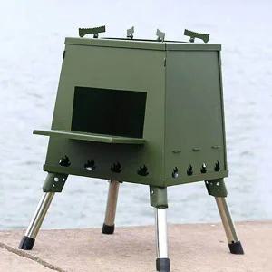 카키 화목난로 가정용화목난로 캠핑화목난로