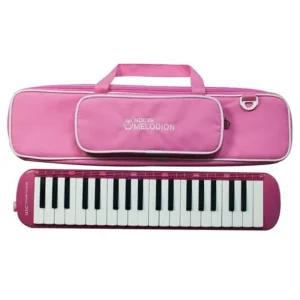 SR 영창 멜로디언 고급형 핑크 YM-D37P미니피아노 음악교구 어린이선물 선물용 초등학생 교육용악기