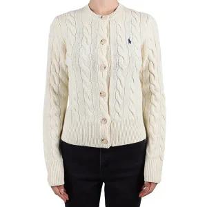 [폴로랄프로렌] 25FW 여성 케이블 울 캐시미어 가디건 오센틱크림 211972104 002