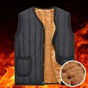 남성 기모 스타일 융털 방한 깔깔이 고품질 조끼 0pU