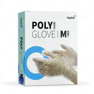 헤파이 폴리글러브 M 3곽 600매 일회용 비닐장갑 위생장갑