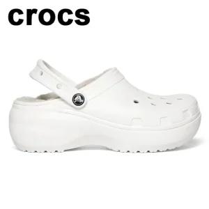 [크록스] 털크록스 클래식 플랫폼 라인드 클로그 우먼 207938_100