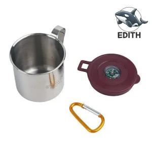 야외용 탐험 스텐컵 나침반 캠핑 필수 소형 컵