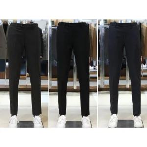 바쏘 세미 남성 남자 정장 양복 캐주얼 24 FW 수입원사 데일리 사방스판 히든밴딩 남성정장바지 슬랙스 3종