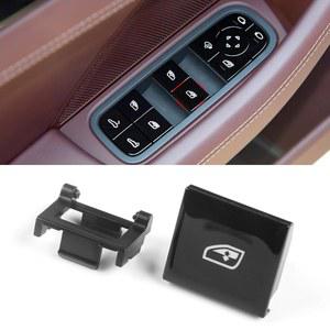 포르쉐 윈도우 스위치 버튼과 호환 Jaronx 운전석 측면 파워 버튼 커버 교체 카이엔 2018-2024 파나메라 2017-2024