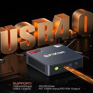 GMKtec M6 Ryzen 5 6600H 미니 PC DDR5 5600MHz Windows 11 Pro M.2 PCIe3.0 Nvme WIFI6 BT5.2 듀얼 LAN