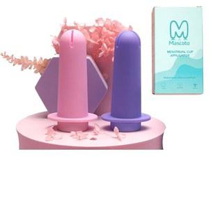 생리컵 어플리케이터, 쉽고 편안한 삽입, 재사용 가능하며 대부분의 생리컵과 호환 가능, 청소년 또는